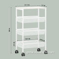 Wood Trash Can Three-Tier Basket Removable Multifunctional Cart Factory